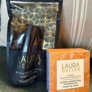 Laura Geller Color Correcting Foundation and Kabuki Brush Set